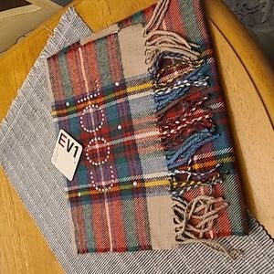 New with tags EV1 plaid scarf